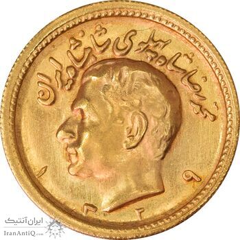 سکه طلا یک پهلوی 1329 - MS61 - محمد رضا شاه
