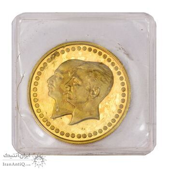 مدال طلا 5 گرمی بانک ملی (با پلمپ) - PF65 - محمد رضا شاه