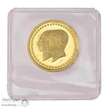 مدال طلا 2.5 گرمی بانک ملی (با پلمپ) - PF67 - محمد رضا شاه
