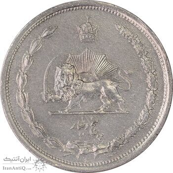 سکه 5 دینار 1310 نیکل - AU50 - رضا شاه