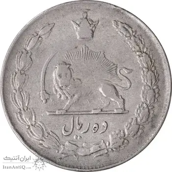 سکه 10 ریال 1342 (ضخیم) - VF30 - محمد رضا شاه
