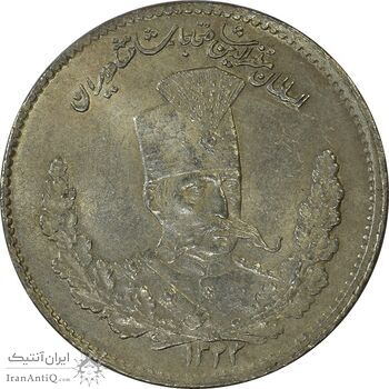سکه 2000 دینار 1323 تصویری - MS61 - مظفرالدین شاه