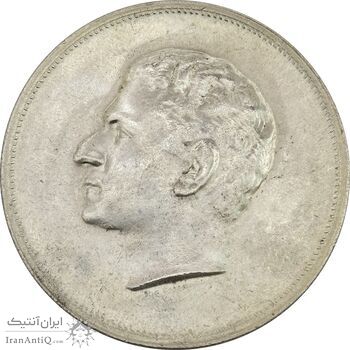 مدال نقره بیست و پنجمین سال سلطنت 1344 - MS61 - محمدرضا شاه