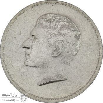 مدال نقره بیست و پنجمین سال سلطنت 1344 - AU58 - محمدرضا شاه
