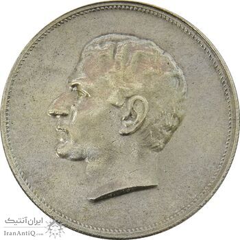 مدال نقره بیست و پنجمین سال سلطنت 1344 - AU50 - محمدرضا شاه