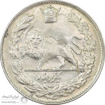 سکه 1000 دینار 1307 تصویری - AU58 - رضا شاه