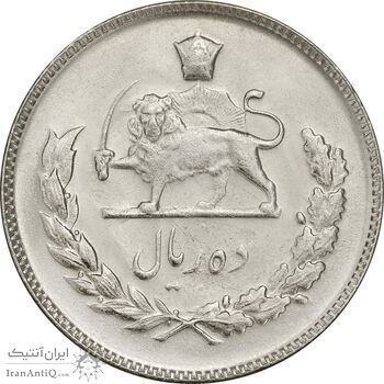 سکه 10 ریال 1351 - MS61 - محمد رضا شاه سکه 10 ریال 1351 - MS61 - محمد رضا شاه