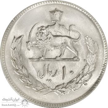 سکه 10 ریال 1352 (عددی) - MS64 - محمد رضا شاه