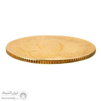 سکه طلا دو پهلوی 1308 تصویری - MS61 - رضا شاه