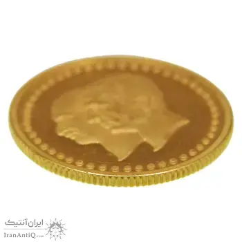 مدال طلا 2.5 گرمی بانک ملی - AU - محمد رضا شاه