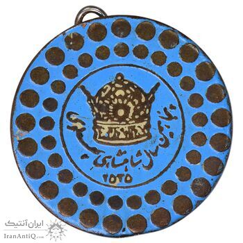 نشان سوزنی پنجاهمین سال شاهنشاهی پهلوی 2535 - EF - محمد رضا شاه