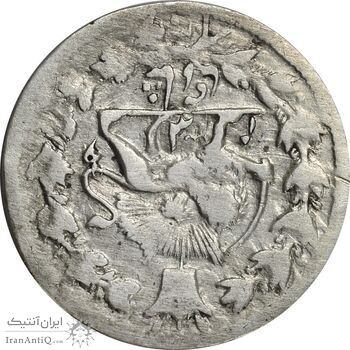 سکه شاهی 1319 (تاریخ مکرر چرخیده) چرخش 180 درجه - ارور - VF25 - مظفرالدین شاه