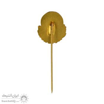 نشان سوزنی اهدایی فدراسیون کشتی - طلایی - UNC - محمد رضا شاه