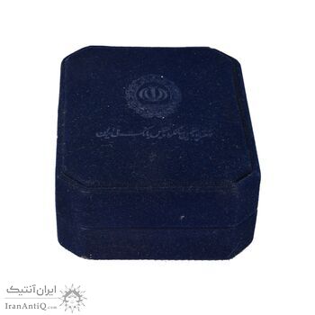 مدال نقره یادبود هفتاد و پنجمین سالگرد تاسیس بانک ملی (با جعبه فابریک) - PF61 - جمهوری اسلامی