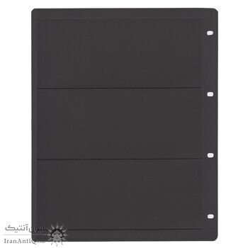 ورق آلبوم 4 پانچ مشکی بزرگ سیف - 10 برگ (هر ورق 3 جایگاه) - 025869