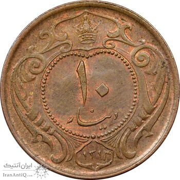 سکه 10 دینار 1314 (تاریخ شبیه به 1312) مس - AU58 - رضا شاه