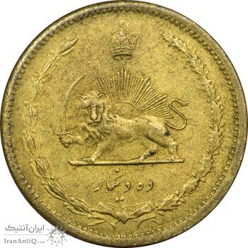 سکه 10 دینار 1316 برنز - MS63 - رضا شاه