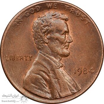 سکه 1 سنت 1984 لینکلن - MS61 - آمریکا