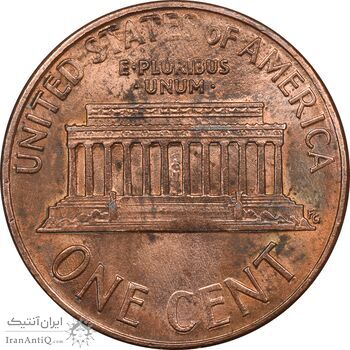 سکه 1 سنت 1989D لینکلن - MS61 - آمریکا