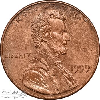 سکه 1 سنت 1999 لینکلن - MS62 - آمریکا