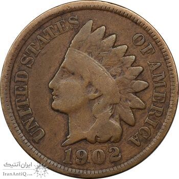 سکه 1 سنت 1902 سرخپوستی - VF30 - آمریکا سکه 1 سنت 1902 سرخپوستی - VF30 - آمریکا