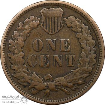 سکه 1 سنت 1906 سرخپوستی - EF45 - آمریکا