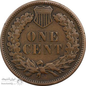 سکه 1 سنت 1907 سرخپوستی - EF40 - آمریکا