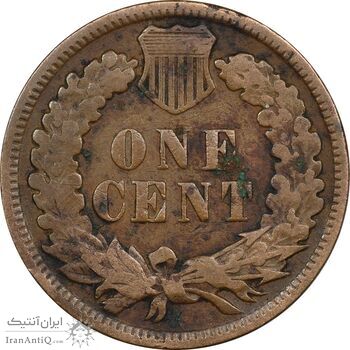 سکه 1 سنت 1908 سرخپوستی - EF45 - آمریکا