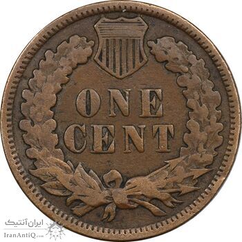 سکه 1 سنت 1908 سرخپوستی - EF40 - آمریکا