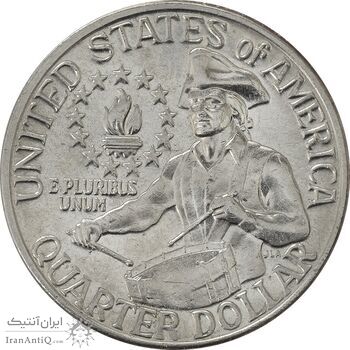 سکه کوارتر دلار 1976D جشن دویست سالگی واشنگتن - MS61 - آمریکا
