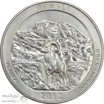 سکه کوارتر دلار 2012D (دنالی) - MS61 - آمریکا