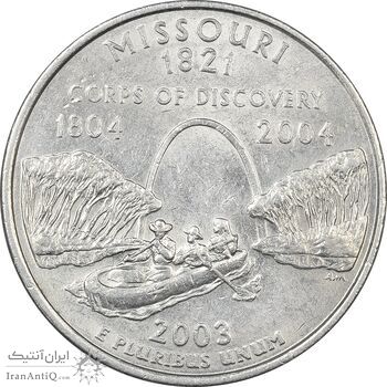 سکه کوارتر دلار 2003P ایالتی (میسوری) - MS61 - آمریکا سکه کوارتر دلار 2003P ایالتی (میسوری) - MS61 - آمریکا