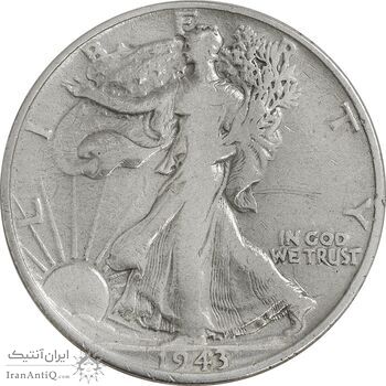 سکه نیم دلار 1943 نماد آزادی - VF35 - آمریکا