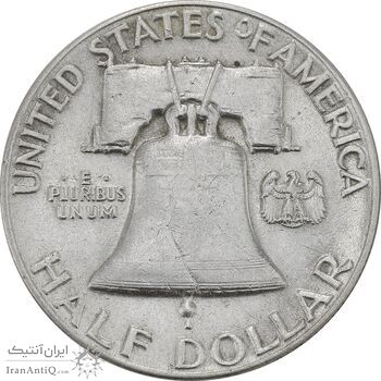 سکه نیم دلار 1948 فرانکلین - AU58 - آمریکا