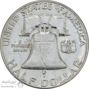 سکه نیم دلار 1962 فرانکلین - AU58 - آمریکا