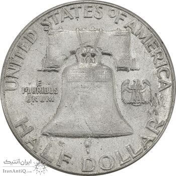 سکه نیم دلار 1963 فرانکلین - AU58 - آمریکا
