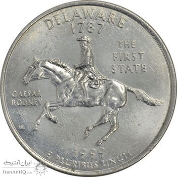 سکه کوارتر دلار 1999D ایالتی (دلاویر) - MS61 - آمریکا