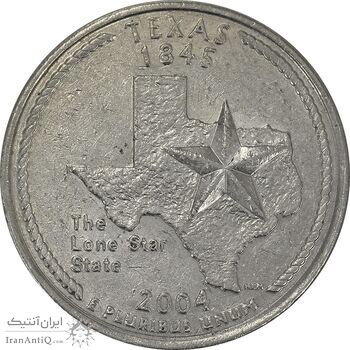 سکه کوارتر دلار 2004D ایالتی (تگزاس) - AU55 - آمریکا