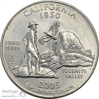 سکه کوارتر دلار 2005P ایالتی (کالیفرنیا) - MS61 - آمریکا