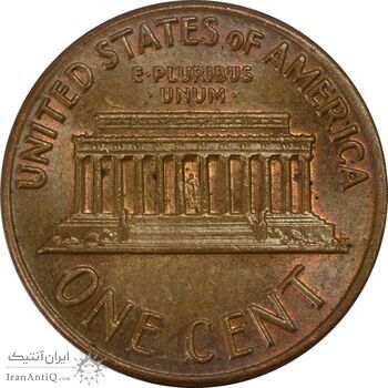 سکه 1 سنت 1972 لینکلن - AU58 - آمریکا