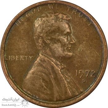 سکه 1 سنت 1972D لینکلن - EF45 - آمریکا سکه 1 سنت 1972D لینکلن - EF45 - آمریکا