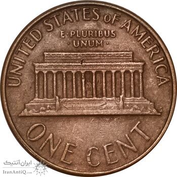 سکه 1 سنت 1975D لینکلن - AU50 - آمریکا