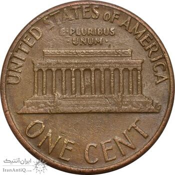 سکه 1 سنت 1975D لینکلن - EF45 - آمریکا