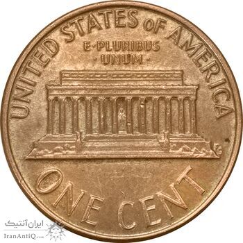 سکه 1 سنت 1976D لینکلن - AU58 - آمریکا