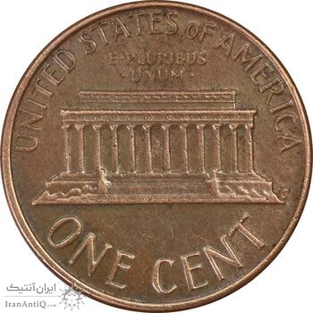 سکه 1 سنت 1976D لینکلن - EF45 - آمریکا