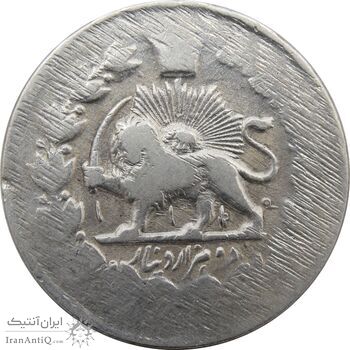سکه 2000 دینار 1314 (11144 ارور تاریخ) خطی - مظفرالدین شاه