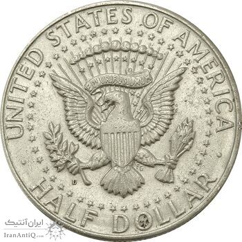 سکه نیم دلار 1964D کندی - EF45 - آمریکا