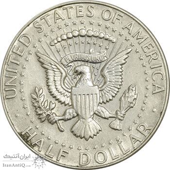 سکه نیم دلار 1966 کندی - AU55 - آمریکا