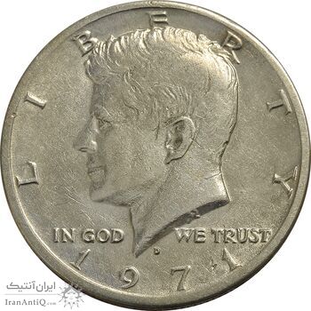 سکه نیم دلار 1971D کندی - AU50 - آمریکا