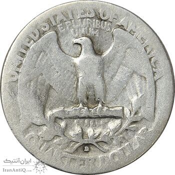 سکه کوارتر دلار 1935D واشنگتن - VF20 - آمریکا سکه کوارتر دلار 1935D واشنگتن - VF20 - آمریکا